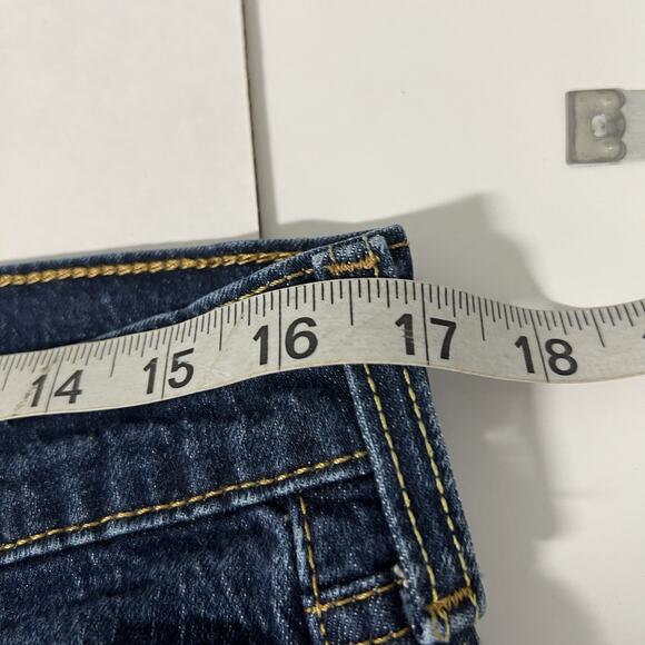 Levis 527 Jeans Mens 34x32 Blue Mid Rise Dark Wash Bootcut Denim Cowboy Western - Picture 10 of 12